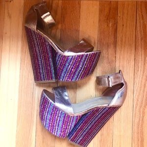 COPY - Jeffrey Campbell Handmade Havana Last Platform 7.5